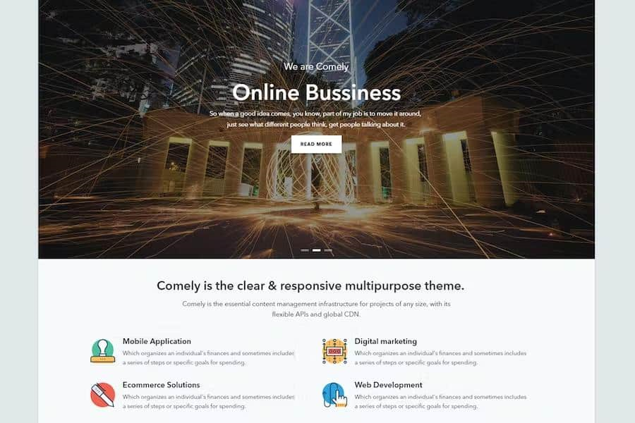 COMELY – RESPONSIVE MULTIPURPOSE BUSINESS DRUPAL 9 THEME